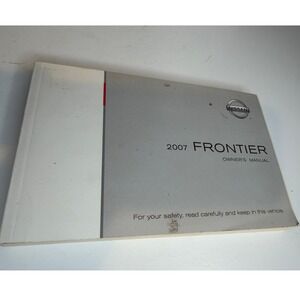 2007 Nissan Frontier OEM Owners Manual Factory Glove Box Guide